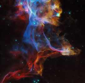  El Hubble capta nueva imagen del remanente de supernova conocido como la Nebulosa del Velo