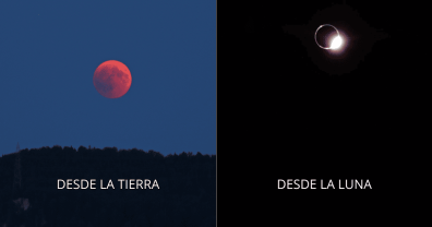 Un robot captó en video el eclipse de Luna de Sangre desde la superficie lunar