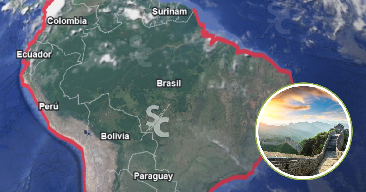 Gran Muralla China vs. Sudamérica.