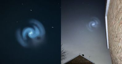 Una misteriosa espiral brillante apareció en el cielo de Europa. Esta es la explicación