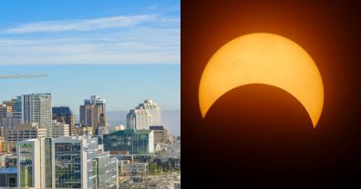 Estas son las mejores ciudades para ver el eclipse solar parcial de este fin de semana